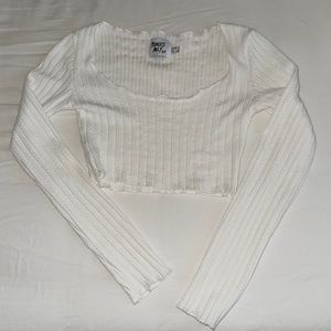 Princess Polly Knit Long Sleeve Crop Top
